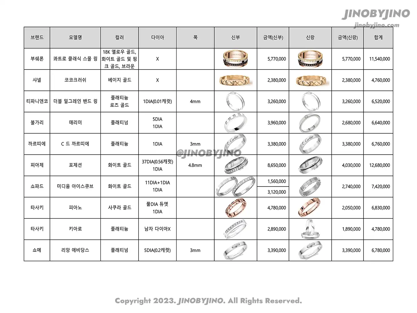 웨딩밴드 투어